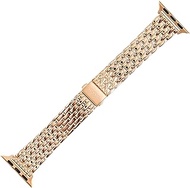 Fossil S380004 Women's Wristwatch, Apple Watch Strap, Replacement Band, Pink Gold, gold