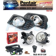 HD-747E H.CITY 2017Y CHROME FOG LAMP W/CABLE SWITCH (PENTAIR)
