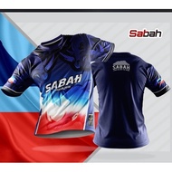 Sabah Malaysia Themed Jersey Travel Breathable Souvenir Tshirt