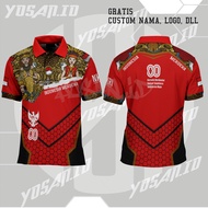 80th Indonesian Independence Day T-shirt Men's TopWanita/ 17 August 2025 Custom 3D Batik Motif fullp