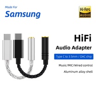 Penyesuai Fon Kepala USB Jenis C ke Jack 3.5mm Penyesuai Audio USB C ke Aux untuk 16 15 Galaxy S25 S