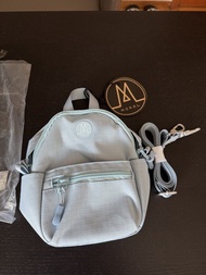 MORAL BAGS mini backpack 粉藍斜背包 背囊
