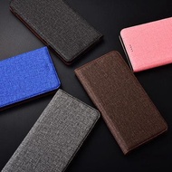 OnePlus 6 7 Pro Leather Fabric Card Slot Flip Jean Case Casing Cover