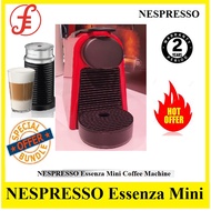 Nespresso Essenza Mini Coffee Machine &amp; Aeroccino Bundle + FREE 14pcs capsules