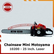 Chainsaw Motoyama 10200 25 inch. LASER – Mesin Gergaji Kayu Mini