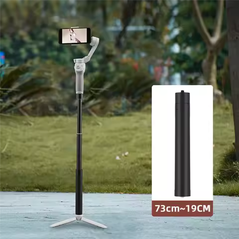 AA08-2X For DJI OM 4/ OSMO Moblie 3/2 Tripod Extension Pole Selfie Stick Rod For OSMO Pocket/ Insta3