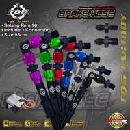 FRONT BRAKE HOSE TQ6 VIETNAM FIT 90 degrees cable length 95cm universal carbon cable motorcycle