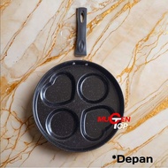 Teflon 4-Hole Fry Pan Egg Frying Pan/ Egg Pan/