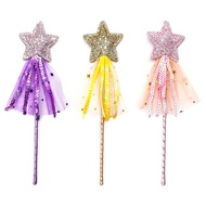 Children's Birthday Fairy Wand Halloween Children's Mesh Fairy Magic Wand Props Magic Wand Children'