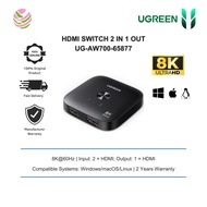 UGREEN HDMI SWITCH 2 IN 1 OUT 8K60HZ - UG-AW700-65877
