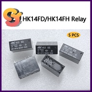 [Ready Stock Supply] 5PCS HK14FD Relay HK14FH-DC5V-DC12V-DC24V-SHG 8 Pin 5A16A Relay