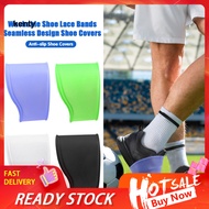 kT  Elastic Shoe Lace Bands Silicone Soccer Shoe Lace Bands Elastic Lace Covers Youth Football Cleat