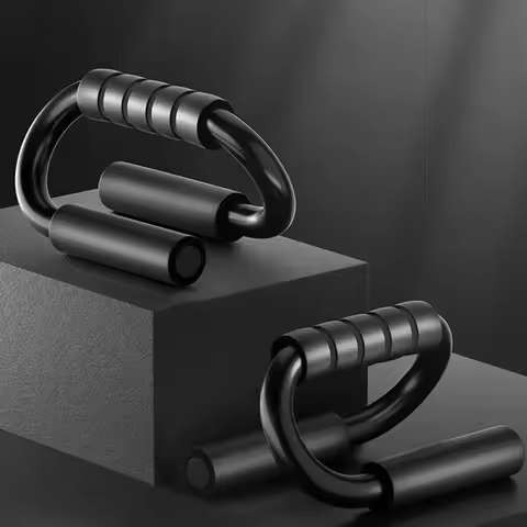 S-Type Push Up Support Anti-Skid Foam Handle Thickened Steel Pipe Household Fitness Equipment Pector