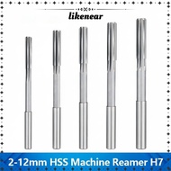 LIKENEAR HSS Reamer, Shank Diameter H7 Chucking Reamer, Drill Straight Flute 2mm-12mm Straight Flute