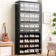 Household Simple Space Entrance Door Capacity Shelf Save Shoes Indoor Large Solid Wood Rental House 