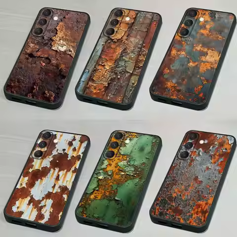Retro I-Industrial R-Rusty Phone Case For Samsung S 25,24,23,22,30,21,10,9,Ultra,Plus,Lite,FE,4,5G B