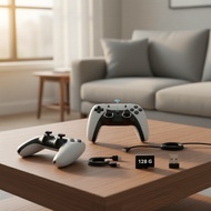 64GB M15 4K Game Stick for TV, 20000 Games, Handheld Player with Controller Stik Permainan 4K M15 64