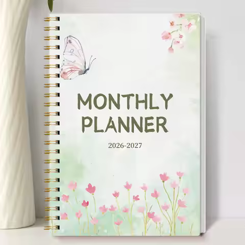 2026-2027 A5 Weekly & Monthly Planner – Jan 2026 to Dec 2027 Spiral Organizer with Calendar & Notes,