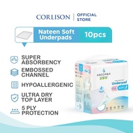 ABSORBA Nateen Soft Adult Underpads(75x75 cm) 5ply - absorb fast better dryness, protect mattress/ch