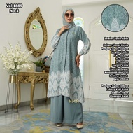 [ Garansi] Nmr By Namira Set Stelan Tunik Kulot Motif Etnik Lr Premium