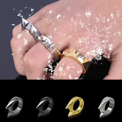 New Fidget Toys Beer Bottle Opener Window Tool Brass Knuckles Pendant Toys Self-Defense Metal Multif