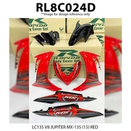 Cover Set YAMAHA LC135 V8 Rapido JUPITER MX-135 (15) Black Red Blue Accessories Motor LCV8 Coverset 