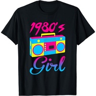 Funny 80's Adult T-Shirt Girl 80s Party Outfit Retro 1980s Music Lover T-Shirt