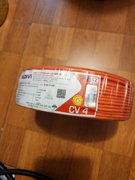 DÂY ĐIỆN ĐƠN CADIVI 4.0 - CV 4.0 Lõi Đồng Cuộn 100m Chính Hãng