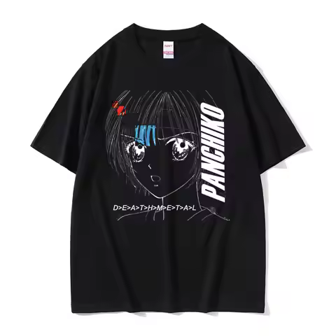 2026 Summer Panchiko Death Metal Anime 3D Print Quick Dry T-shirt Men Outdoor Casual Oversized Loose