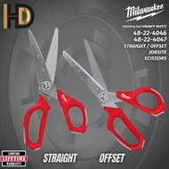 Milwaukee Jobsite Scissors / Straight Scissors + Offset Scissors / Milwaukee Hand Tools / 48-22-4046 + 48-22-4047