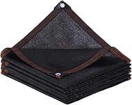 YVYKFZD Shade Cloth 97% Shading Rate UV Resistant, Outdoor Sunblock Shading Net with Grommets, Black