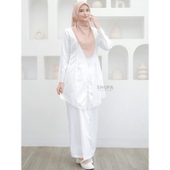 Baju Kurung Melayu Aisyah Embroidery Women's Akad Malaysia Shufa Collection