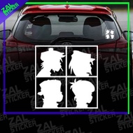 *<ZAL STICKER> CAR STICKER GORILLAZ HEAD SHADOW LOGO MYVI AXIA ALZA BEZZA PERSONA VIOS CITY CIVIC HO