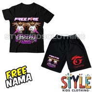Children's T-shirts Children's Pants Elite Cees Gank Free Fire Character Sg Rapper Free Name/ Childr