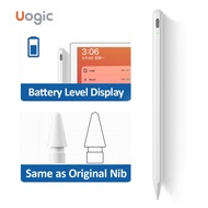 Uogic ดินสอสำหรับ iPad พร้อม Nib Stylus UPencil การปฏิเสธ Palm สำหรับ Apple ดินสอ2 1ปากกา iPad Pro 11 12.9 Mini 6 7 Air 3 4 White One