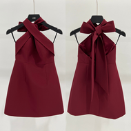 Lism D-093 Ribbon Charm Mini Dress ชุดเดรสผูกโบว์