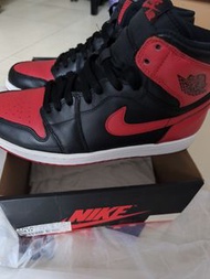 中古極新 Nike Air Jordan 1 Retro High OG Bred US10 AJ 櫻木花道 2013