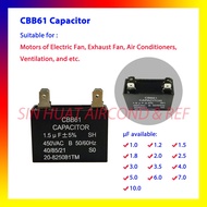 CBB61 Capacitor Aircond Fan Capacitor Air Conditioners Parts
