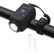 Horn Basikal, Horn Basikal dengan Lampu Sorot Julat Besar, Kalis Air IPX5 dengan Horn Elektronik Bas