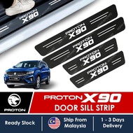 PROTON X90 Door Sill Side Step Protector Sticker Carbon Accessories Aksesori Kereta 2023 2024 Car Ac