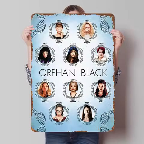 Orphan Black Tinplate Poster Custom Wall Art Vintage Metal Signs Retro Tin Plaque for Gamer Decorati