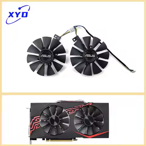 NEW 4-Pin T129215BU PLD09210S12HH FDC10U12S9-C RX580 Fan for Arez Asus Radeon RX 470 Mining 570 580 