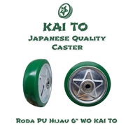 HIJAU Green Pu Wheel 6" Wheel Only