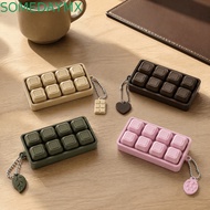 SOMEDAYMX Keycap Fidget Keychain, Key Cap Clicker 8 Keys Keyboard Keychain, Finger Keyboard Finger B