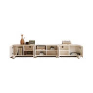 Living Room TV Cabinet Side Cream French Small Apartment Style Ball Household Storage Cabinet Combin