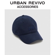 [Ready Stock] URBAN REVIVO2024 Spring New Style Men's Casual Embroidered Letter Baseball Cap UAMA40055