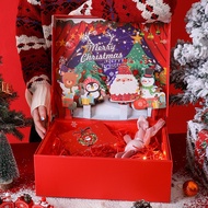 New Christmas Gift Box Creative Flip Cartoon Three-Dimensional Box Christmas Eve Apple Socks Thermos Gift Box