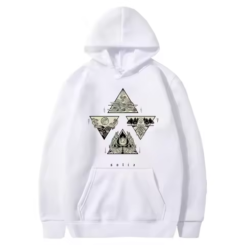 Avatar The Last Airbender Four Nations Triangle Symbol Art Men Harajuku Streetwear Oversized Casual 