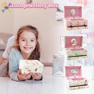 Musical Jewelry Organizer Box Decorative Musical Jewelry Storage Box with Drawer SHOPCYC8560