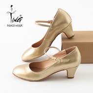 TING Chen TING Xinjiang Dance Shoes Low-Top Ethnic Dance Shoes Wei Ethnic Heel Shoes Thick Mid-Heel 
